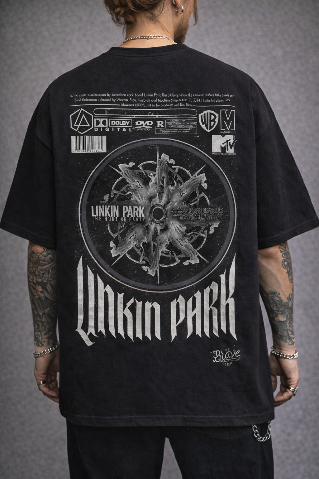 Linkin Park “The Hunting Party” Oversized Black T-Shirt