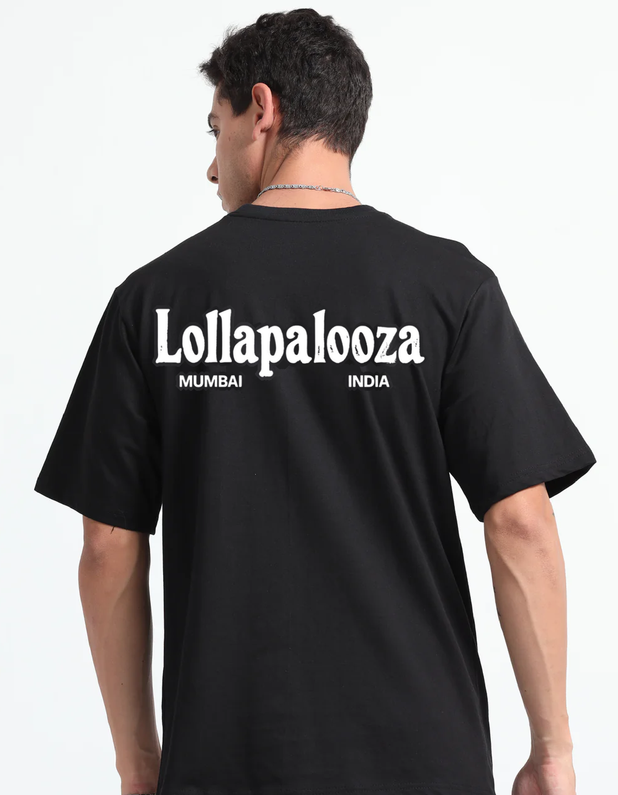 Lollapalooza Heart Oversized Tee (Black)